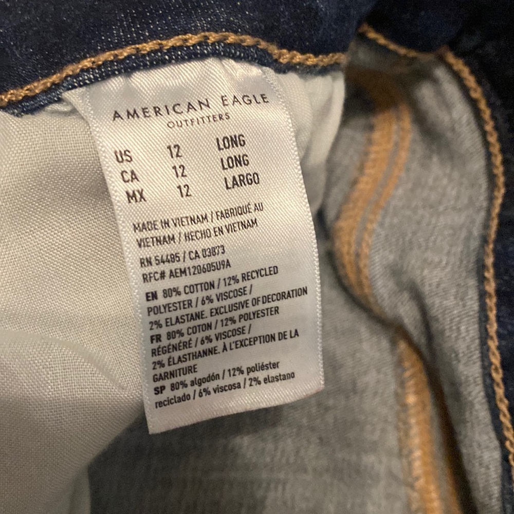 American eagle CURVY jeggings size 12 LONG